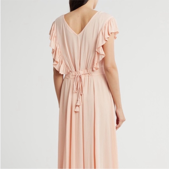 Lovestitch Boho Pink Maxi Dress in Sorbet - Picture 4 of 6